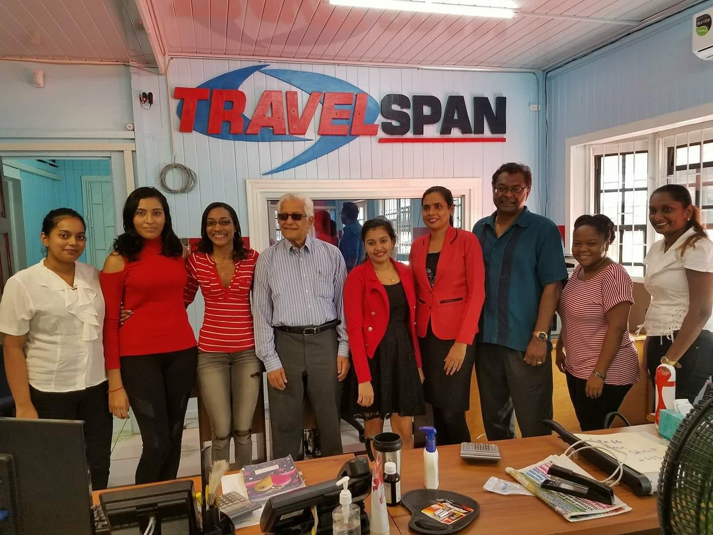 Travelspan GT Team with Mr. Basdeo Panday and Mr. Ramjattan
