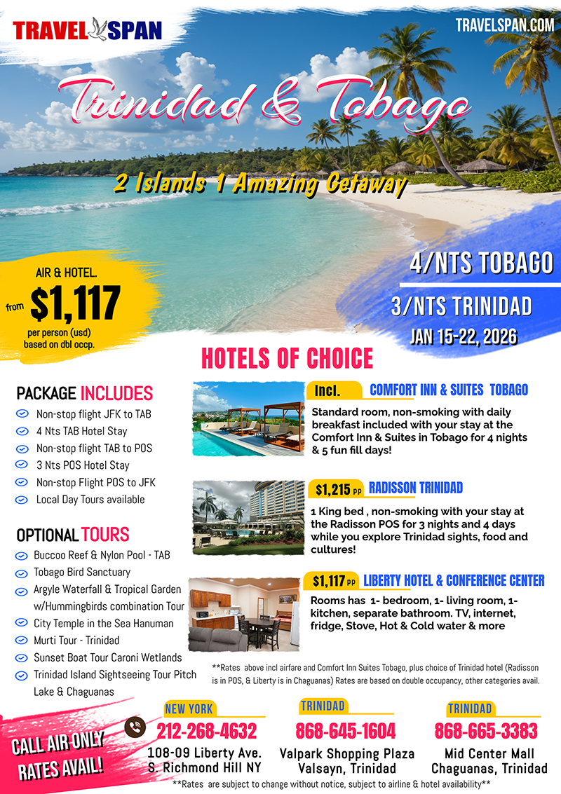 Trinidad & Tobago | 2 Islands 1 Amazing Getaway