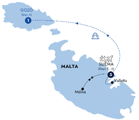 malta map